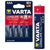 Батарейки Varta Longlife Max Power AAA/LR3 BL (4шт) ЧЕРВОНІ